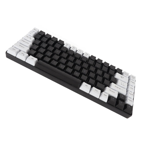 Generic Mechanical Feeling RGB Backlit White Gaming Keyboard 84 Keys Wired (Black), Genericmbtp5fwqu3-12