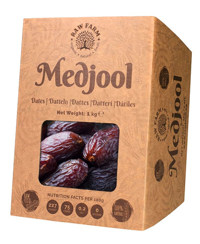 1 kg Fresh Medjool Dates, Free from Additives, Sweeteners, Preservatives - Raw Farm