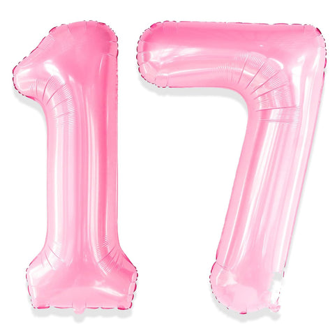 Yiran Sweet 17 Balloons 71 Balloons Pink Number 32inch 17 Pink 71 Pink Big Giant Jumbo Huge Foil Mylar Helium 17th 71st Birthday Balloons for Girls Women Birthday Party Anniversary Decorations Supply