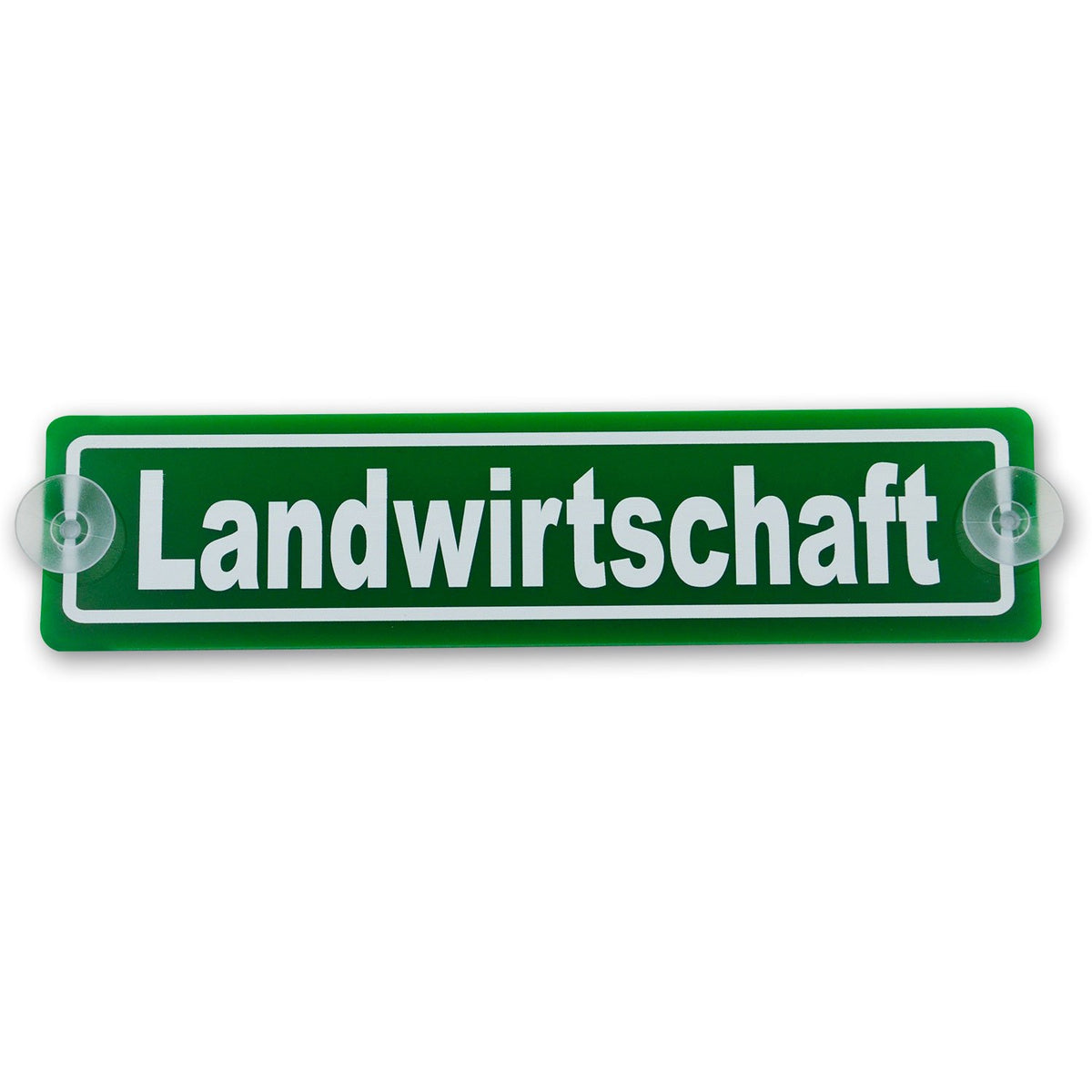 'Suction Sign Sign Farming Theme Acrylic 3 mm Approx. 20 x 5 cm for Windscreen Attachment