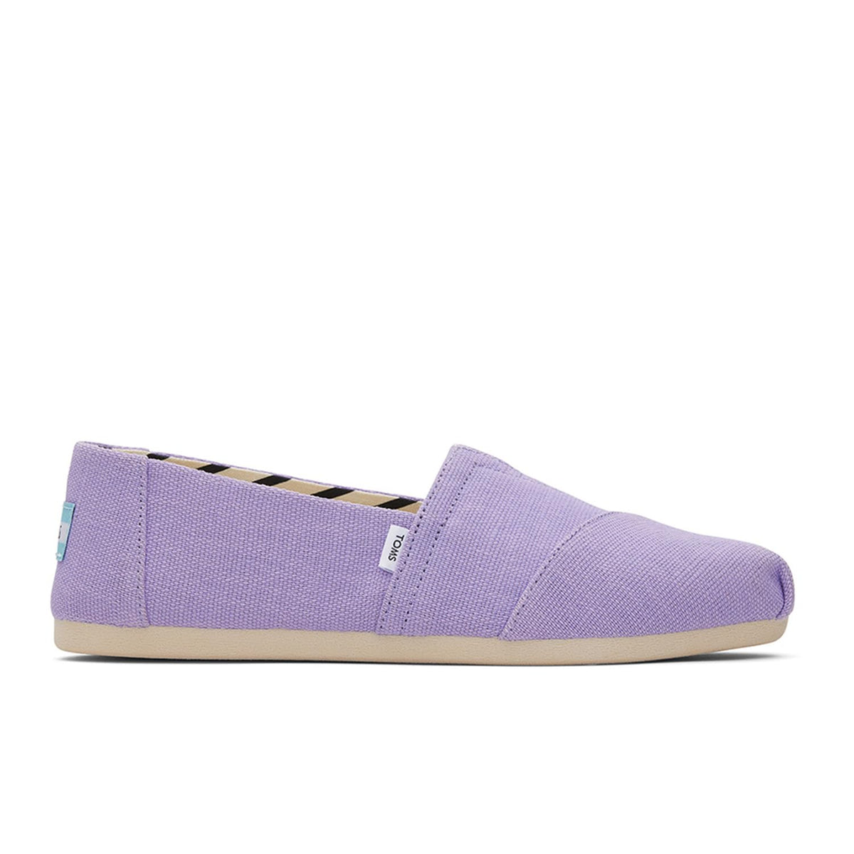 TOMS Women's Espadrille Loafer Flat, Vintage Purple Heritage Canvas, 8.5
