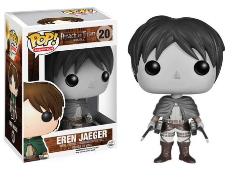 Funko Pop Animation Attack on Titan Figure - Eren Jaeger Monochrome Edition 2015 SDCC Exclusive