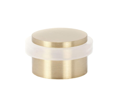 EVI Herrajes | Adhesive Golden Door Stop | White Rubber | No Screws |