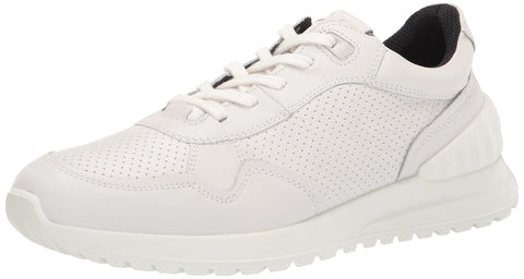 ECCO Men's Astir Lite Perforated Sneaker, White, 11-11.5