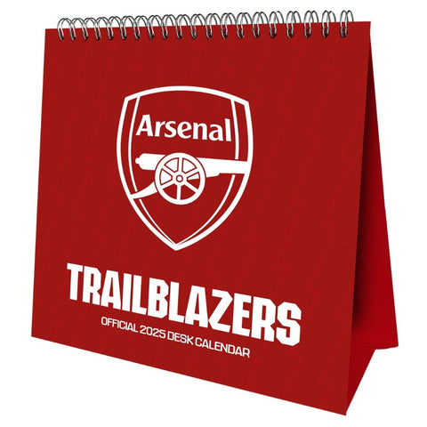 2025 Calendar Arsenal FC Month to View Football Desk Easel Official Product