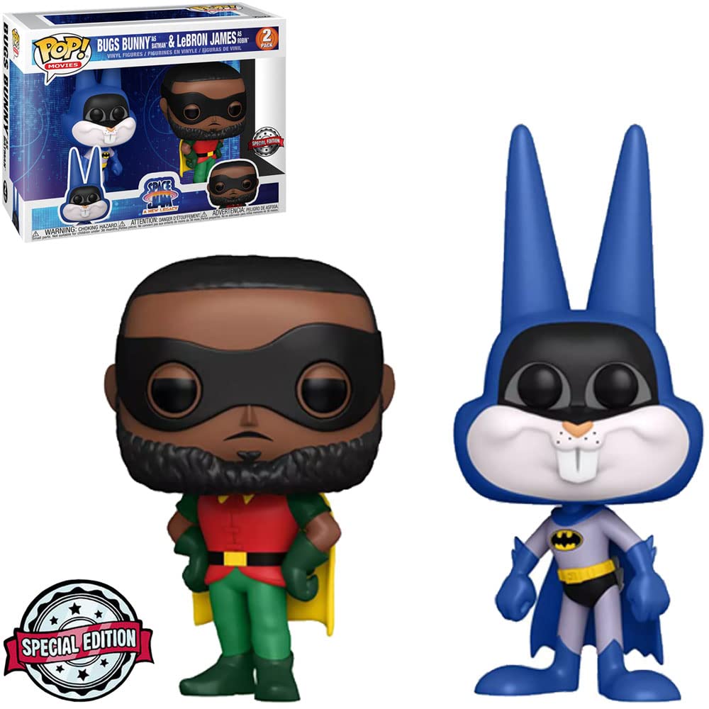 Funko! Pop - 2PK Exclusive Space Jam 2 - Bugs as Batman & Lebron James