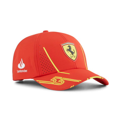 PUMA Scuderia Ferrari Kids 2024 Carlos Sainz Cap Burnt Red - Size: One Size Fits Most