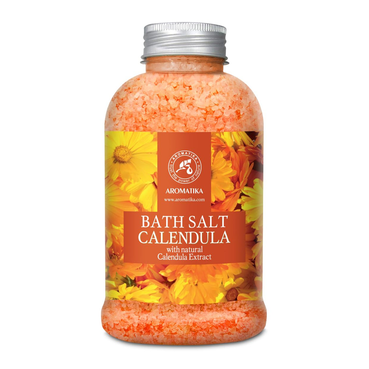 Calendula Bath Salt 600g with Natural Calendula Oil - Bath Salts - Body Care - Best for Good Sleep - Beauty - Bathing - Body Care - Wellness - Relax - Aromatherapy - Spa