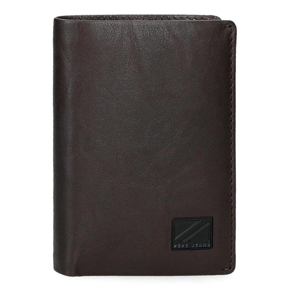 Pepe Jeans Chief Men's Travel Accessory, Black, One Size, Upright Portfolio
