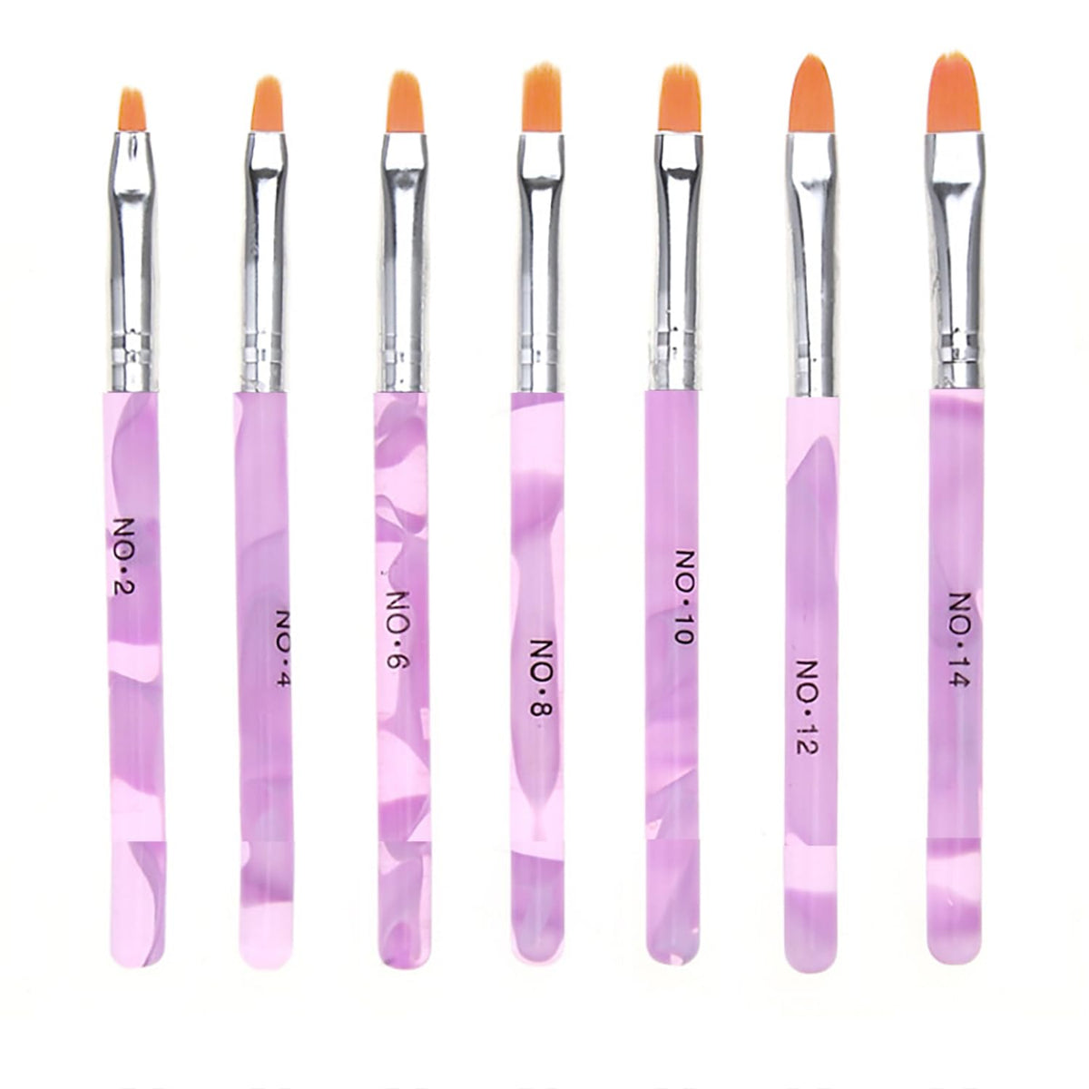 7 StÃ¼ck Gel Pinsel fÃ¼r NÃ¤gel,UV Gel Pinsel GelnÃ¤gel fÃ¼r NÃ¤gel,Acryl Nagel Pinsel,Pinselset Teilig fÃ¼r Nailart,fÃ¼r Gel & Acryl NÃ¤gel Nailart