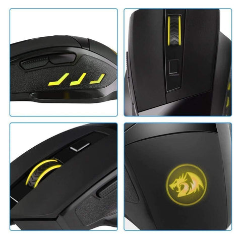 Redragon Gamer Phaser (M609) 6 Buttons 3200dpi Optical Wired USB LED Backlight 4 Colours DPI Level