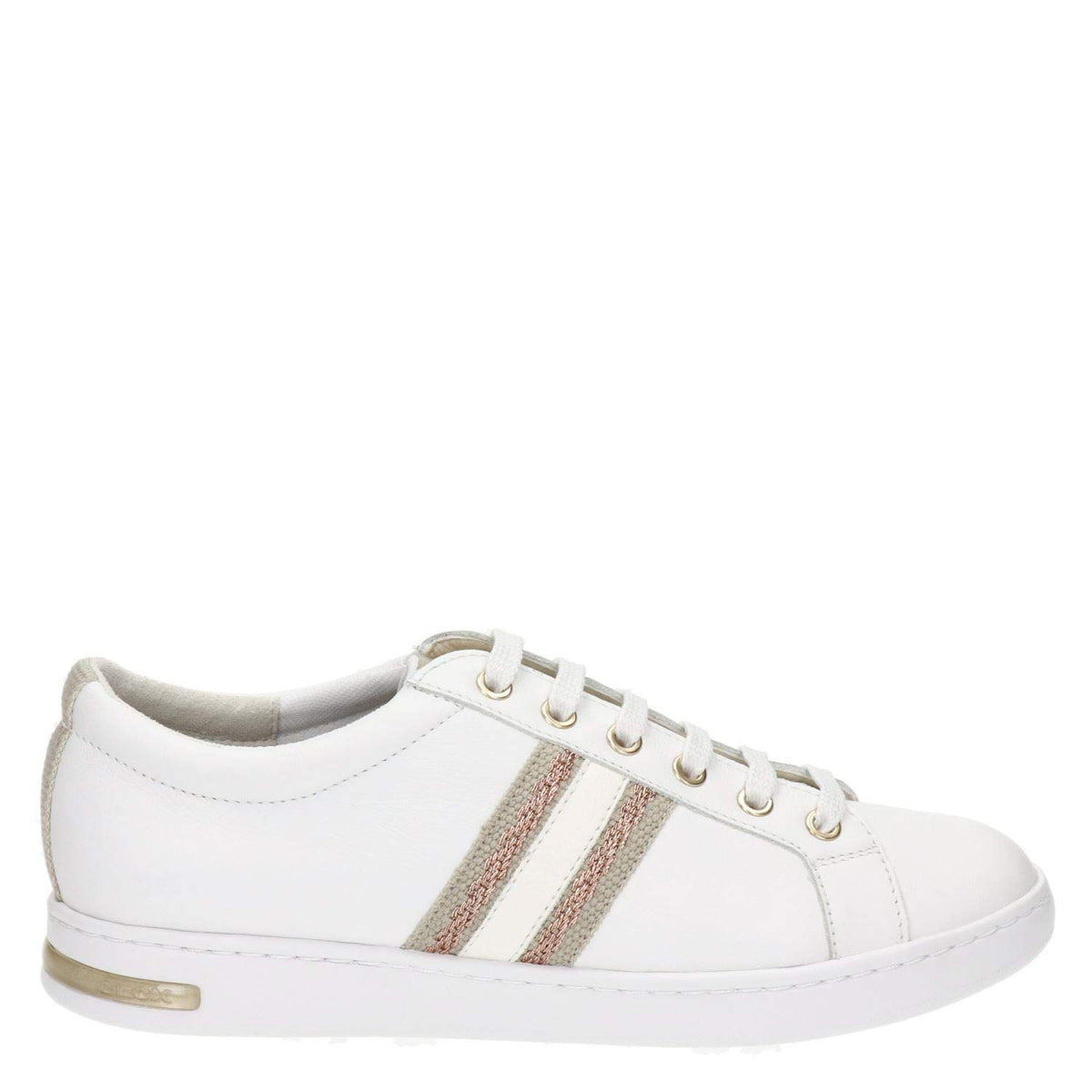 Geox Women's D Jaysen A Sneakers, WeiÃŸ White Rose Gold C1zh8, 5.5