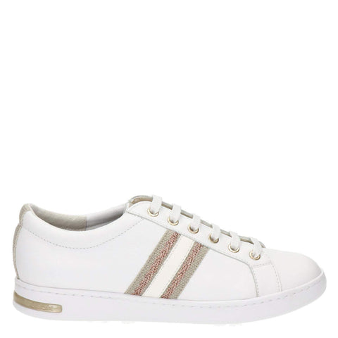Geox Women's D Jaysen A Sneakers, WeiÃŸ White Rose Gold C1zh8, 5.5