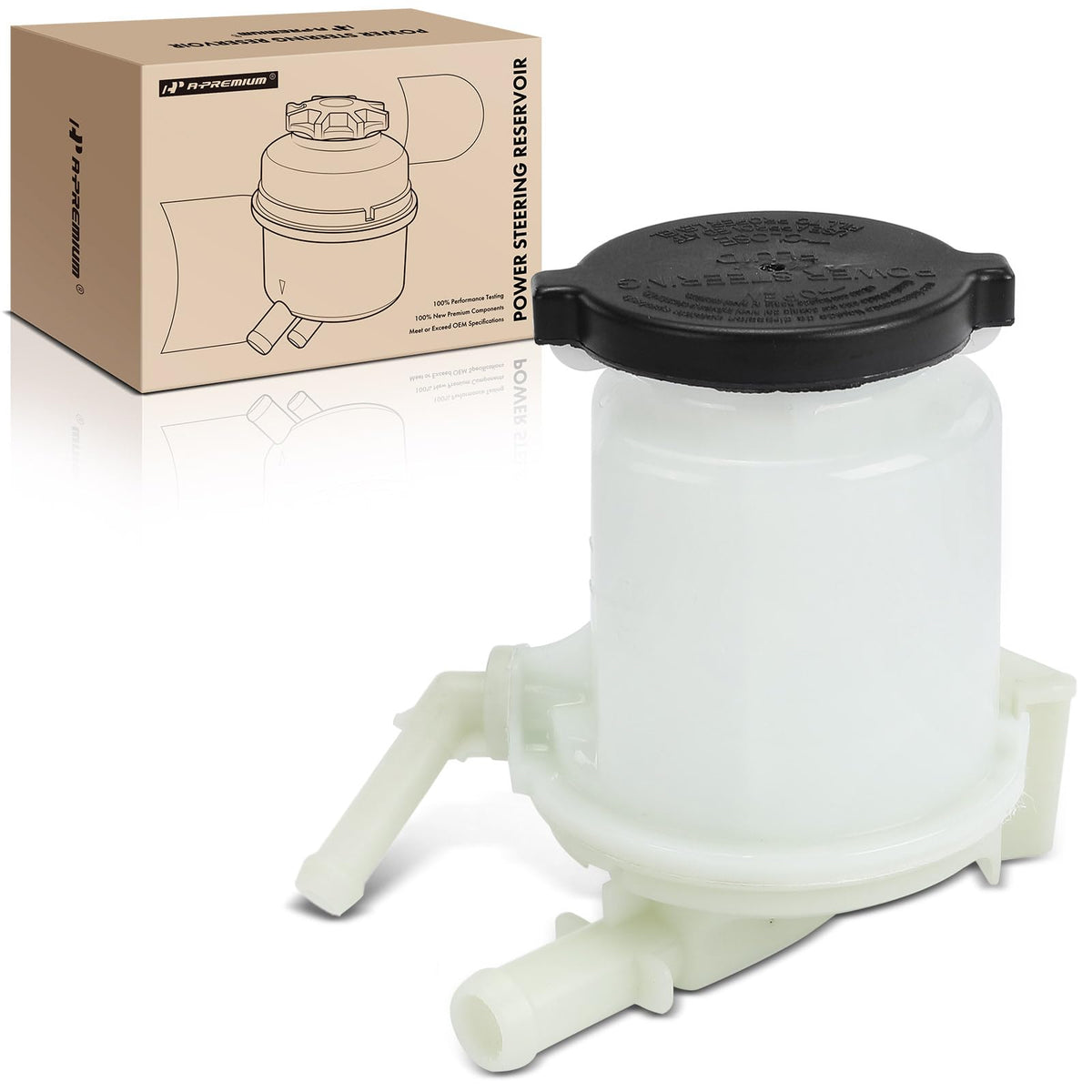 A-Premium Power Steering Reservoir/Tank with Cap Compatible with Toyota 4Runner 2010-2023 4.0L, FJ Cruiser 2010-2014 4.0L & Lexus GX460 2010-2023 4.6L