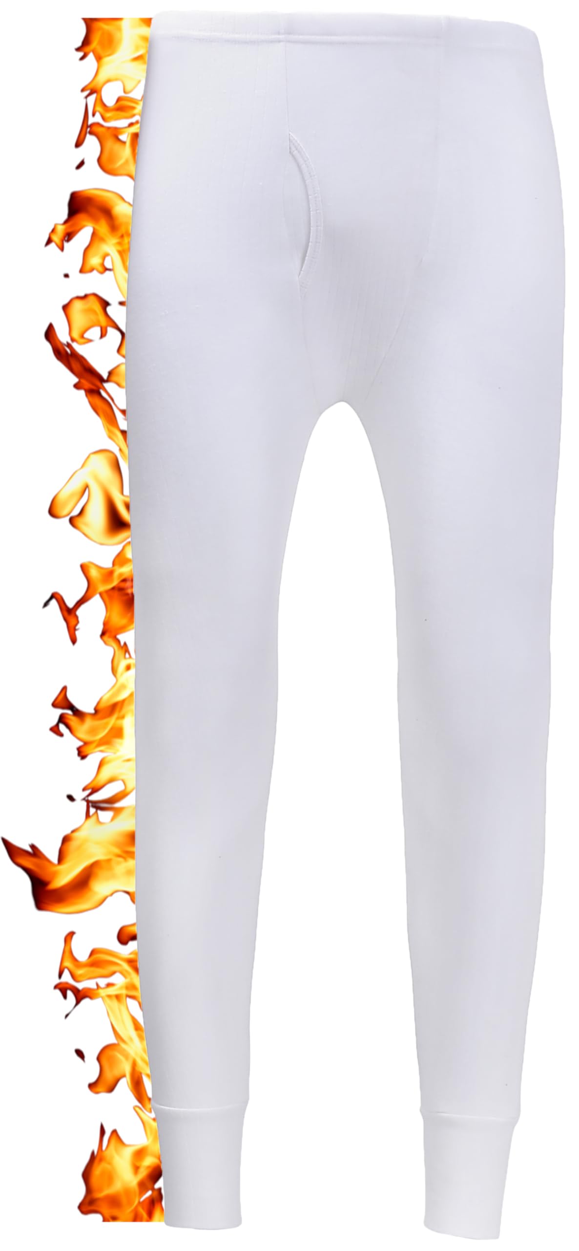 ZRWASKA® Mens Extreme Thermal Underwear Long Johns, Thermal Trousers Bottoms Warm Underlayer Winter Pants Base Layer Clothing Men Leggings Black, Size Large