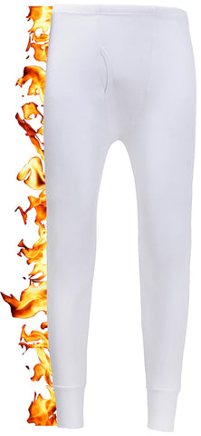 ZRWASKA® Mens Extreme Thermal Underwear Long Johns, Thermal Trousers Bottoms Warm Underlayer Winter Pants Base Layer Clothing Men Leggings Black, Size Large