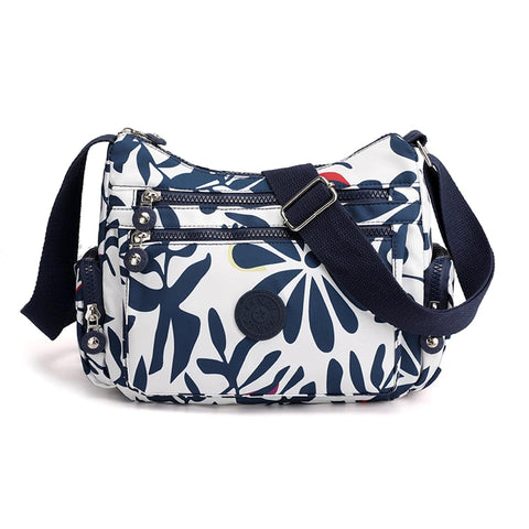 Crossbody Bags for Women Trendy, Crossover Bags for Women Cross Over Purse for Woman, Over Shoulder Purse Crossbody for Women (Blue flower)