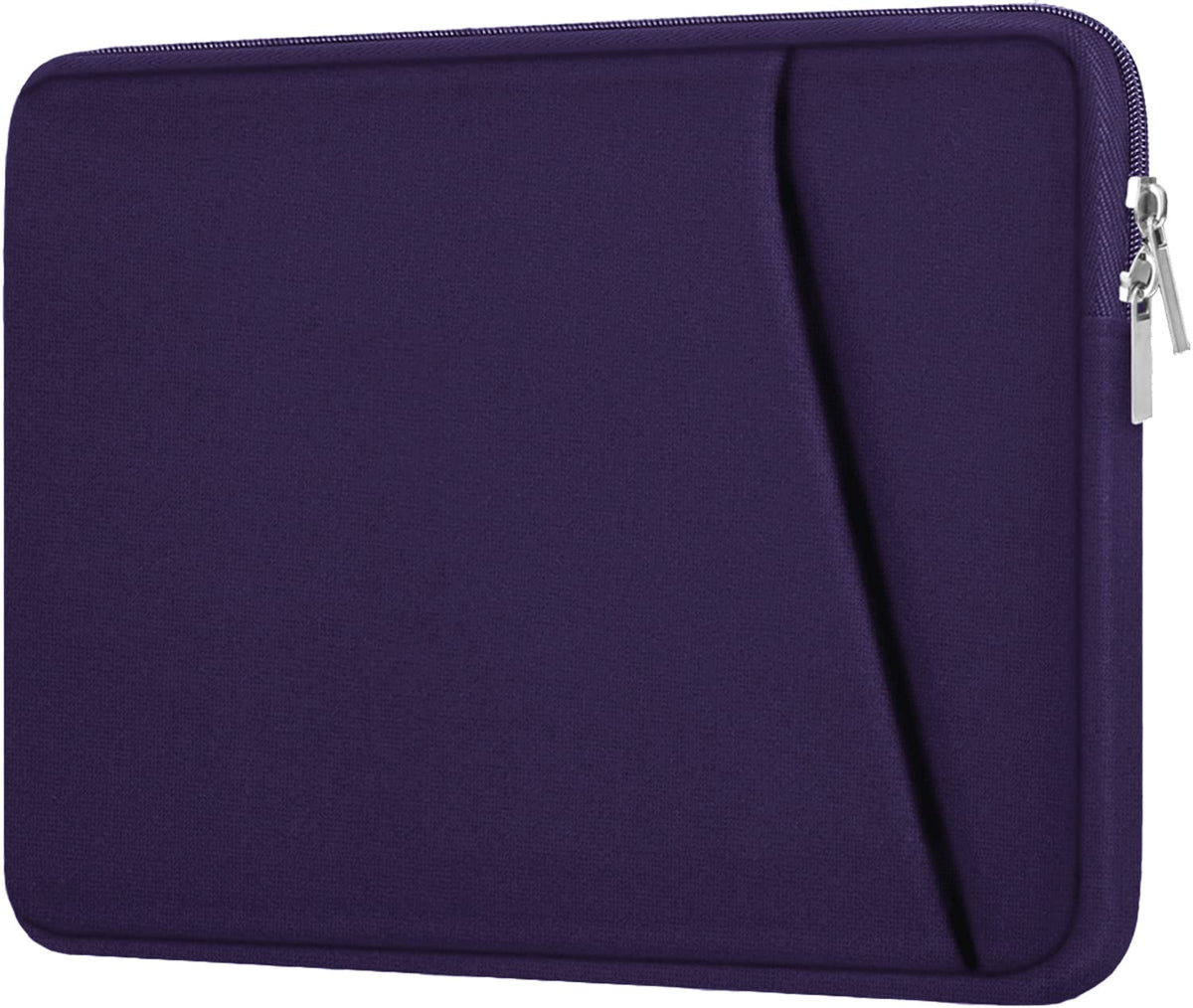 Purple 15.6 inch Laptop Sleeve with Shockproof Protection, Front Pocket, Fits HP, Dell, Asus, Lenovo Notebooks