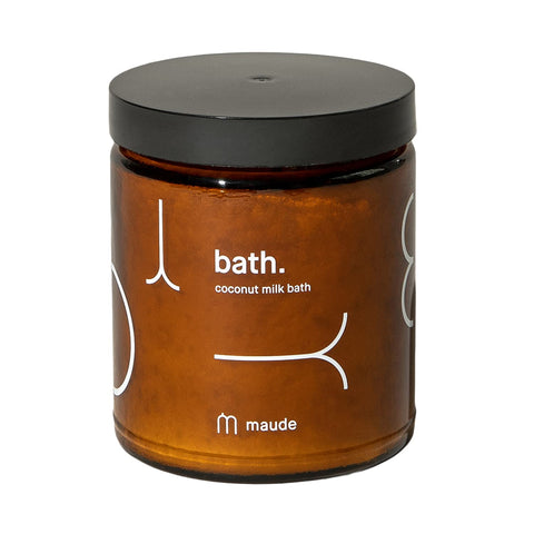 Maude Hydrating Coconut Milk Bath - Moisturizing Bath Soak & Soothing Mix of Coconut Milk Powder + Dead Sea Salt - Detoxifying Coconut Bath Milk Infused with Vitamins & Minerals (8 oz)