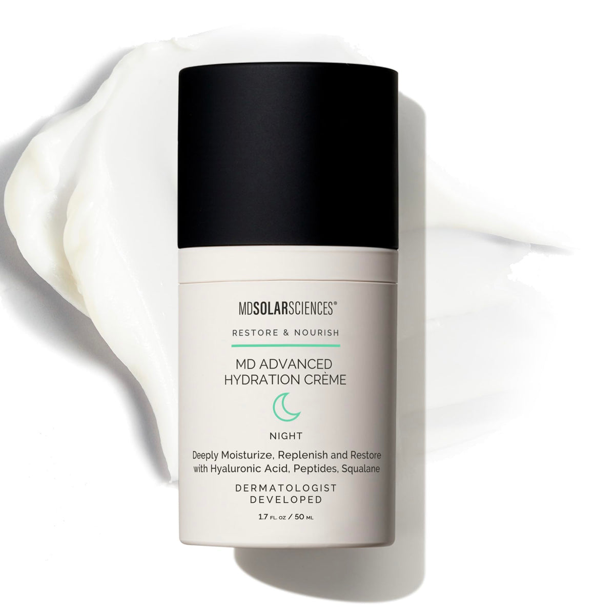 MDSolarSciences Advanced Hydration CrÃƒÆ’Ã†â€™Ãƒâ€ Ã¢â‚¬â„¢ÃƒÆ’Ã¢â‚¬Â ÃƒÂ¢Ã¢â€šÂ¬Ã¢â€žÂ¢ÃƒÆ’Ã†â€™ÃƒÂ¢Ã¢â€šÂ¬Ã…Â¡ÃƒÆ’Ã¢â‚¬Å¡Ãƒâ€šÃ‚Â¨me - Time-Released Deeply Hydrating Moisturizer with Hyaluronic Acid, 1.7 Fl Oz
