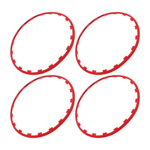 Rim Protector for , 4PCS Wheel Rim Protector, Red Wheel Trim Protector Ring Replacement for 2017 to 2023