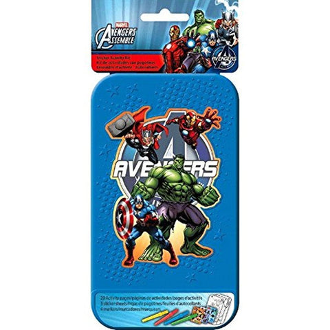 Marvel AvengersÃƒÆ’Ã‚Â¢ÃƒÂ¢Ã¢â€šÂ¬Ã…Â¾Ãƒâ€šÃ‚Â¢ Sticker Activity Kit | Party Favor | 1 plastic case with 20 activity pages and 4 markers