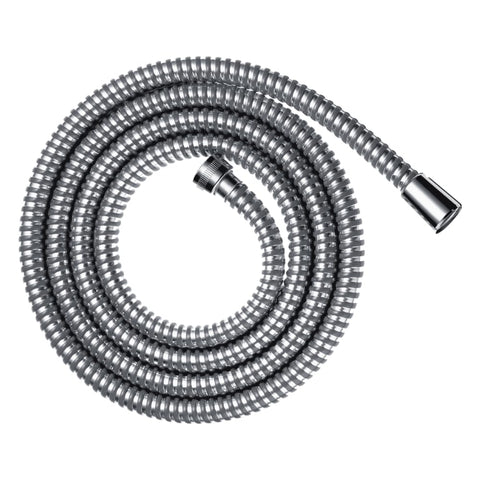 hansgrohe Metaflex shower hose 1.25 m, anti-kink and flexible, chrome effect coil wrap 28262000