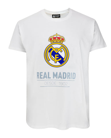 Real Madrid Camiseta Estampada Del NÂº 89 Blanca-Producto Con Licencia Undershirt, White, S