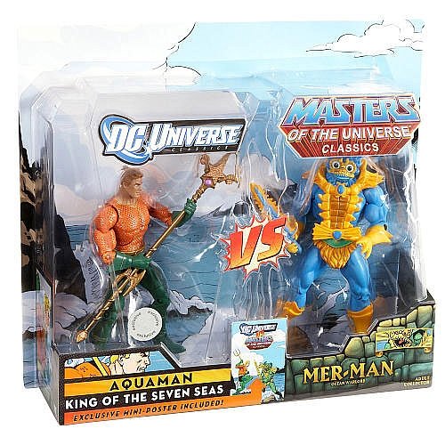 DC Universe Masters of The Universe Classics Exclusive Action Figure 2Pack Aquaman Vs. Merman