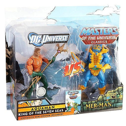 DC Universe Masters of The Universe Classics Exclusive Action Figure 2Pack Aquaman Vs. Merman