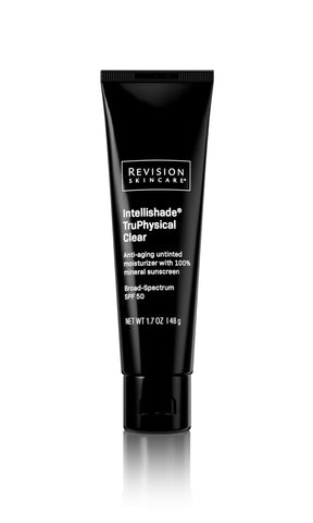IntellishadeÃƒÆ’Ã†â€™ÃƒÂ¢Ã¢â€šÂ¬Ã…Â¡ÃƒÆ’Ã¢â‚¬Å¡Ãƒâ€šÃ‚Â® TruPhysical Clear, a sheer 100% all-mineral broad-spectrum SPF 50 anti-aging moisturizer that enhances your natural radiance without the white cast or shine, 1.7oz