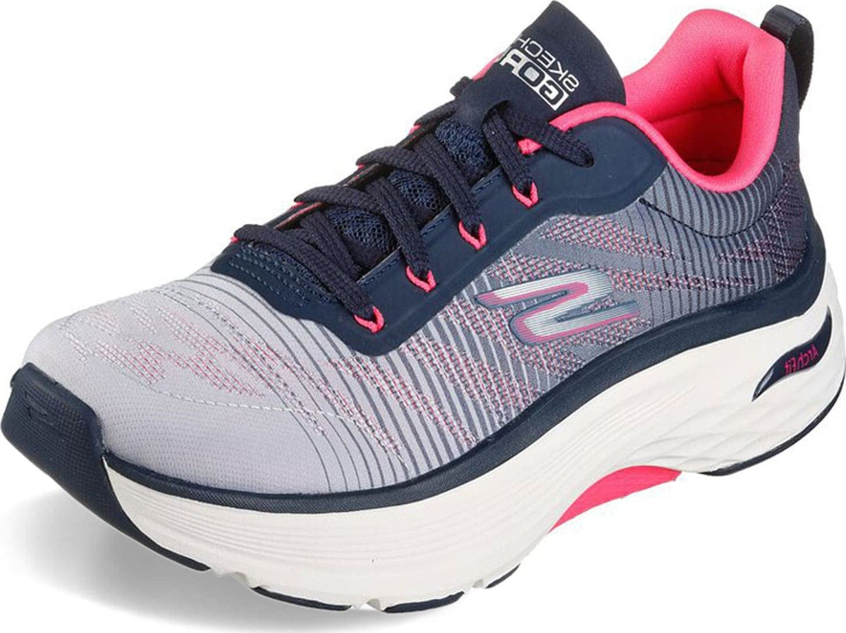 Skechers Women's Max Cushioning Arch Fit Delphi Sneaker, Navy/Pink, 7.5