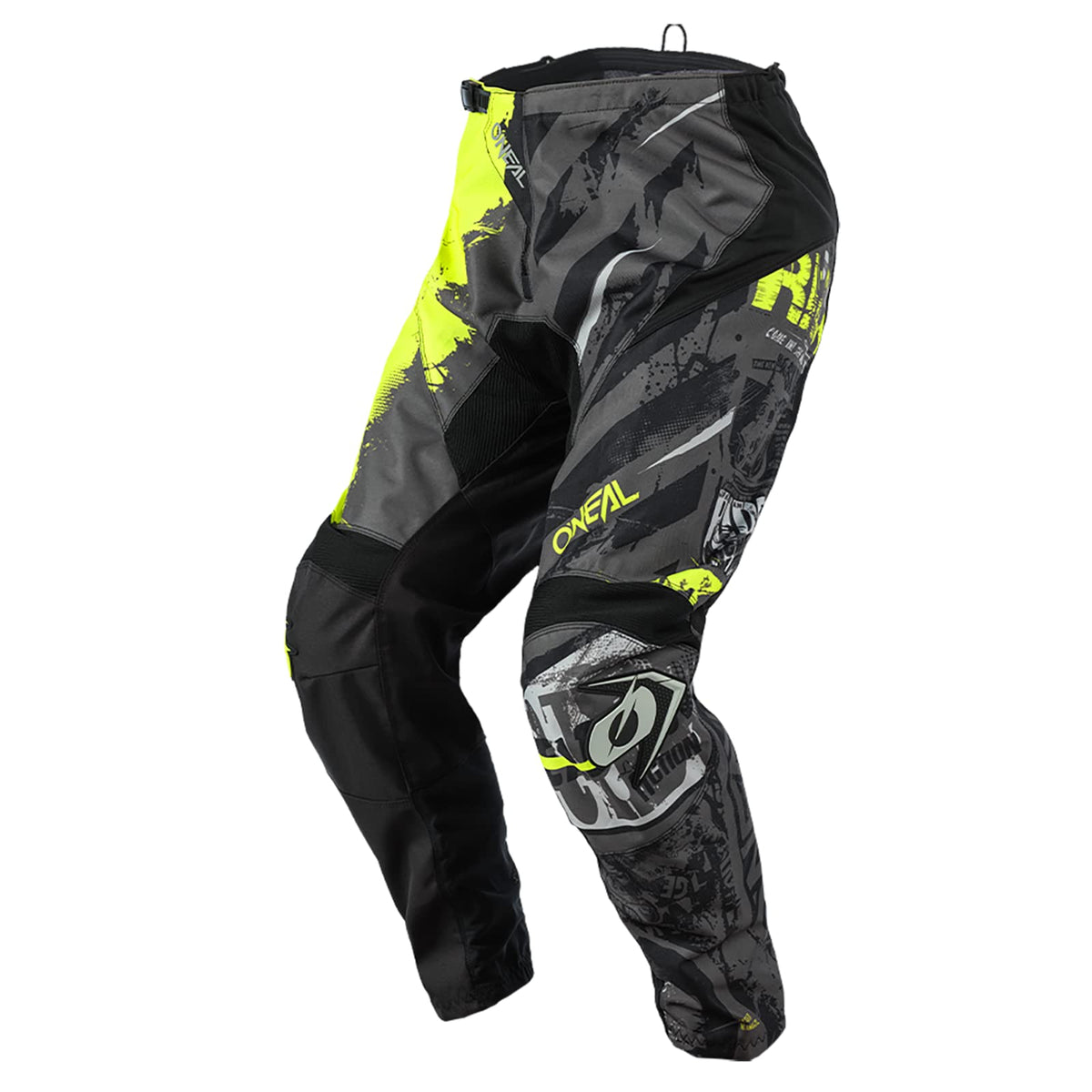 O'Neal Element Adult Pants Ride, Black/Neon Yellow, 40