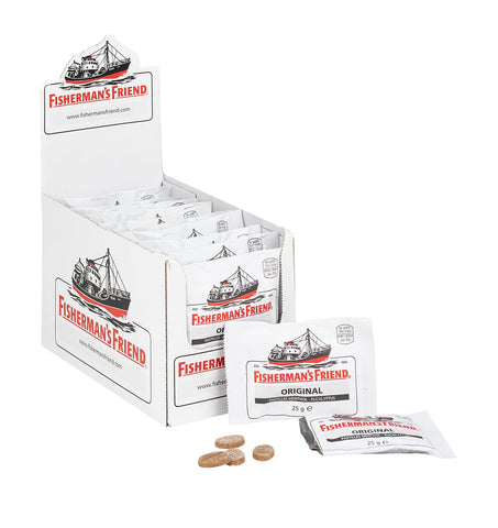 Fishermanâ€™s Friend Original Extra Strong Lozenges, Menthol & Eucalyptus Throat Lozenges, Pack of 24