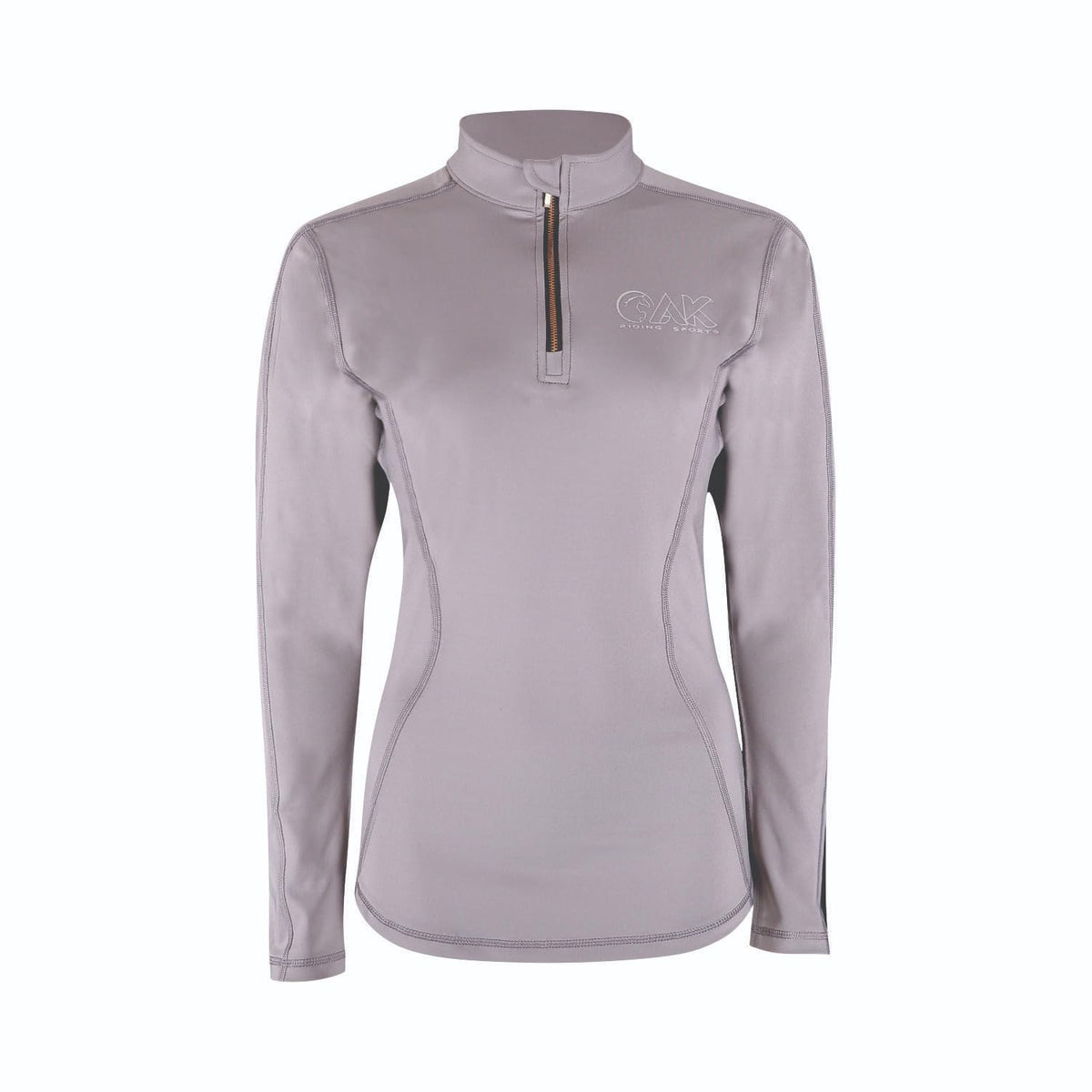 AK Dream Full Sleeve Equestrian Horse Riding Base Layer AKRS-6055-01 (UK, Alpha, L, Regular, Regular, Steel Grey)