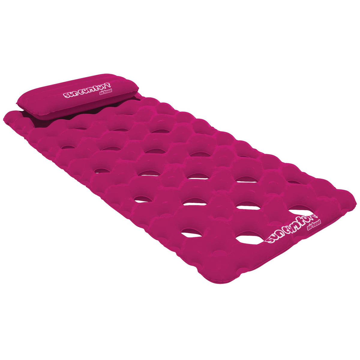 Airhead Sun Comfort Cool Suede Pool Mattress, raspberry