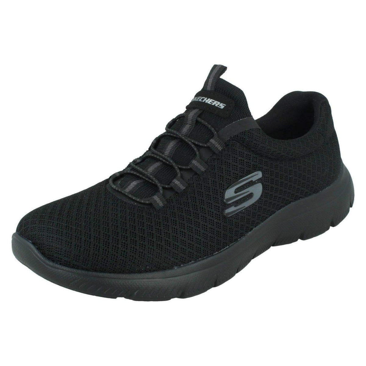 Skechers Women's Summits Sneaker, Black Mesh Trim, 6.5 UK