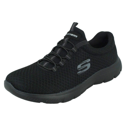 Skechers Women's Summits Sneaker, Black Mesh Trim, 6.5 UK