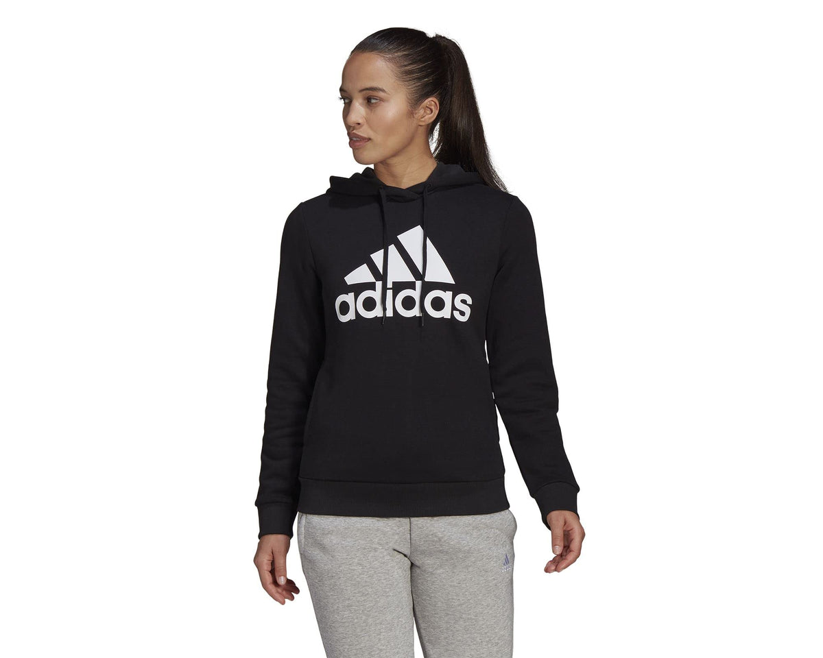 adidas Women's Bl Fl Hd Sweatshirt, Black/White, L UK