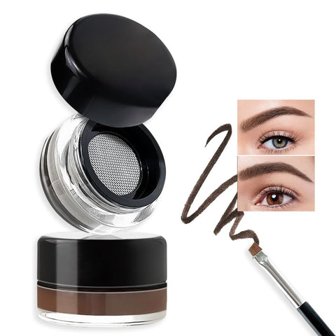 Liquid Eyebrow Pencil Gel with Dual-ended Brush Sets,Eye Brow Contouring Pen for Women Makeup,24 Hours Long Lasting Smudge Proof Creates Natural Brows,maquillaje lapiz para cejas,01#Dark Brown