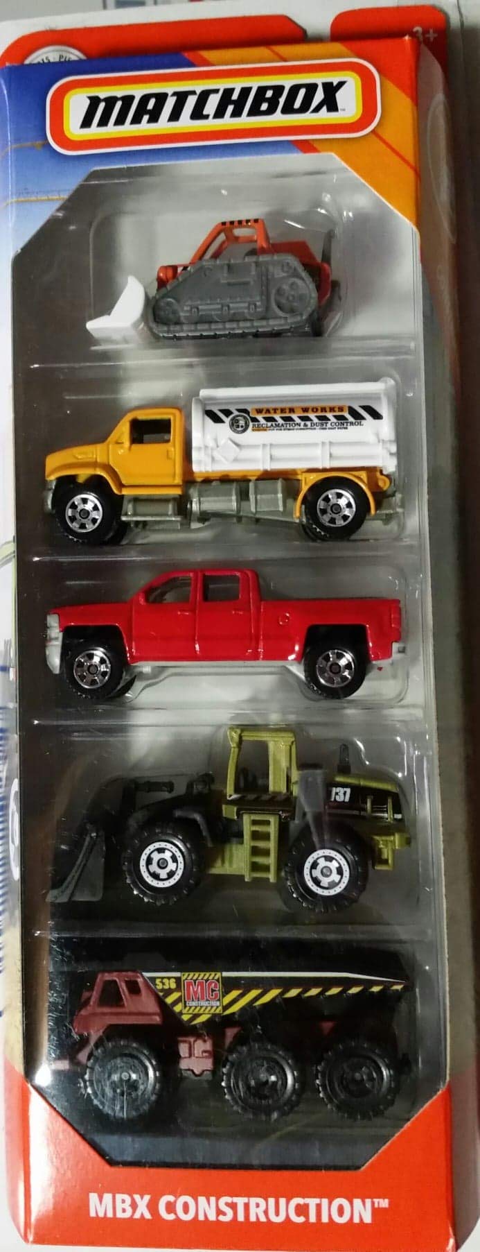 Matchbox 2019 Mbx Construction 5 Pack