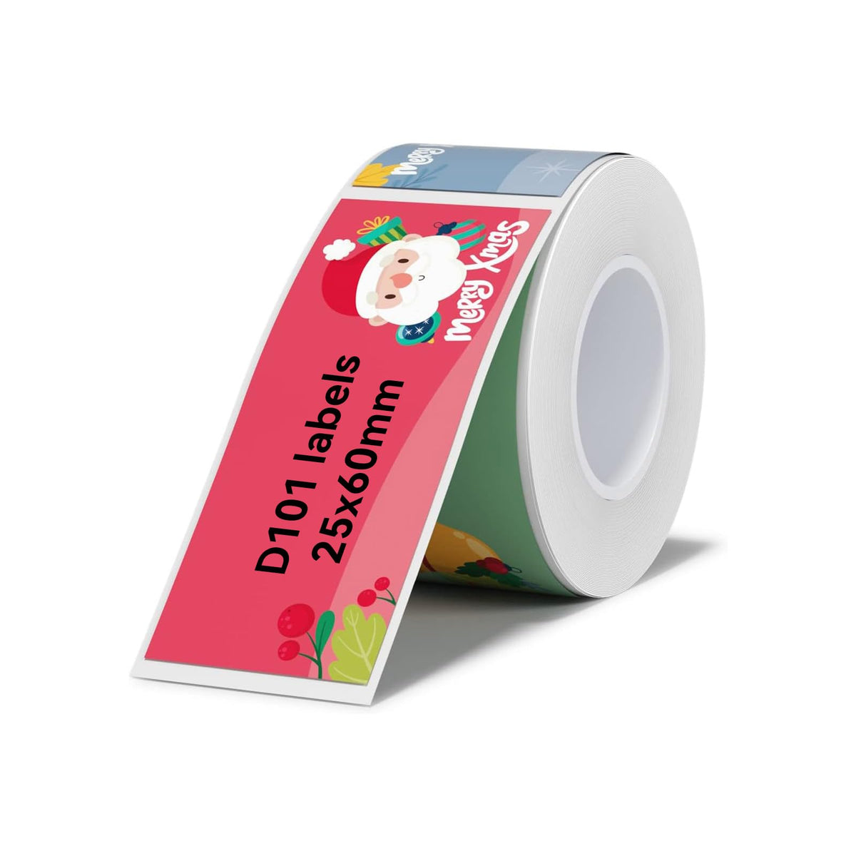 NIIMBOT Thermal Label Stickers (0.98''x2.36'') 110 Sheets/Roll with Christmas Elements, Personalized Refill Tape for D101 Label Maker, Waterproof