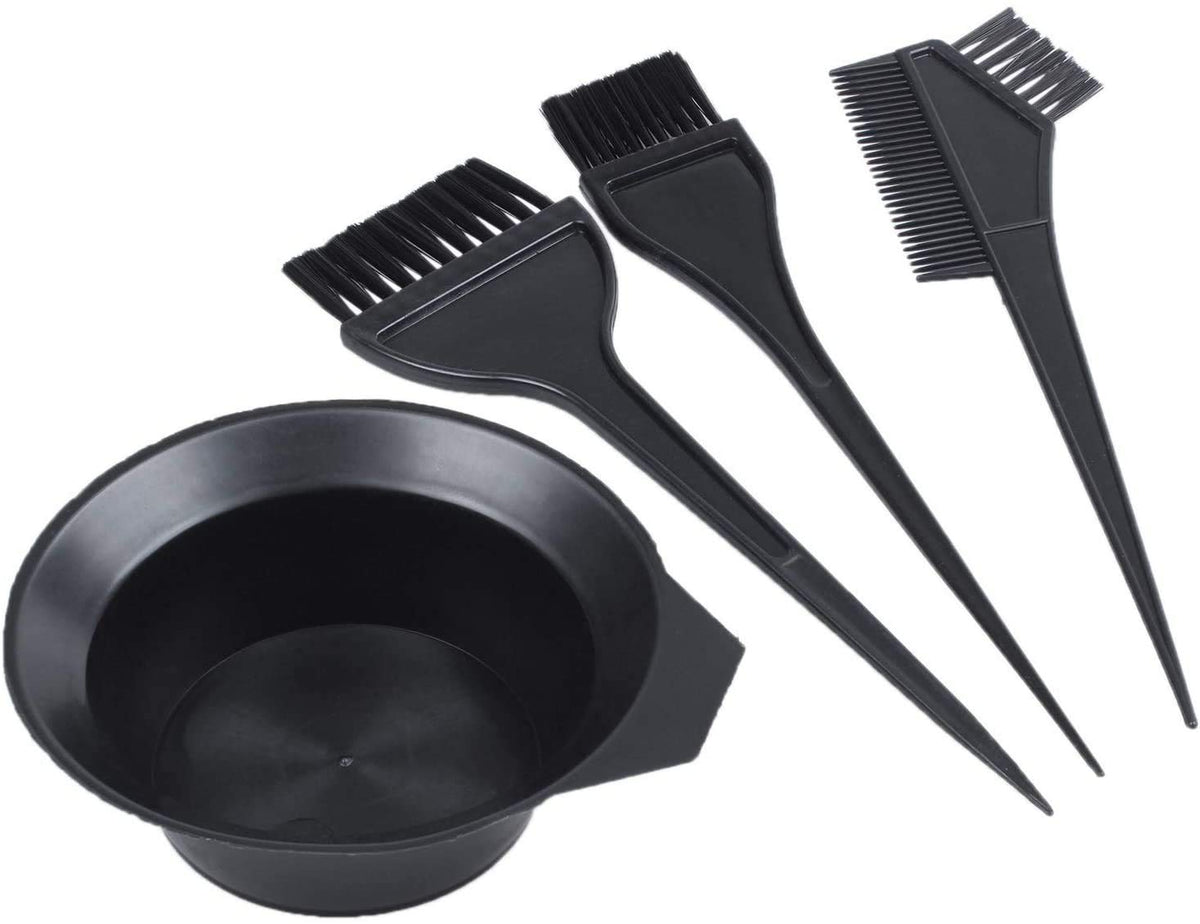 eMKay® 4 Pcs HAIR DYE COLOURING BOWL AND BRUSH KIT