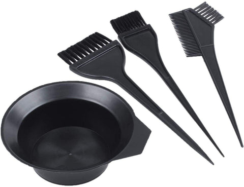 eMKay® 4 Pcs HAIR DYE COLOURING BOWL AND BRUSH KIT