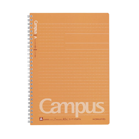 Kokuyo Campus Twin Ring Notebook - Semi B5 - Dotted 7 mm Rule - 40 Sheets