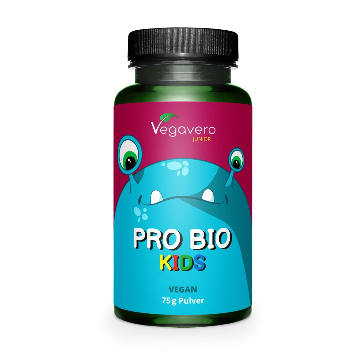Organic Probiotics for Kids Vegavero® | NO Additives | Organic Prebiotic Inulin and 5 Bacterial Strains with 10 Billion CFU | for Children 3+ Years | 75g Powder | Spoon Included