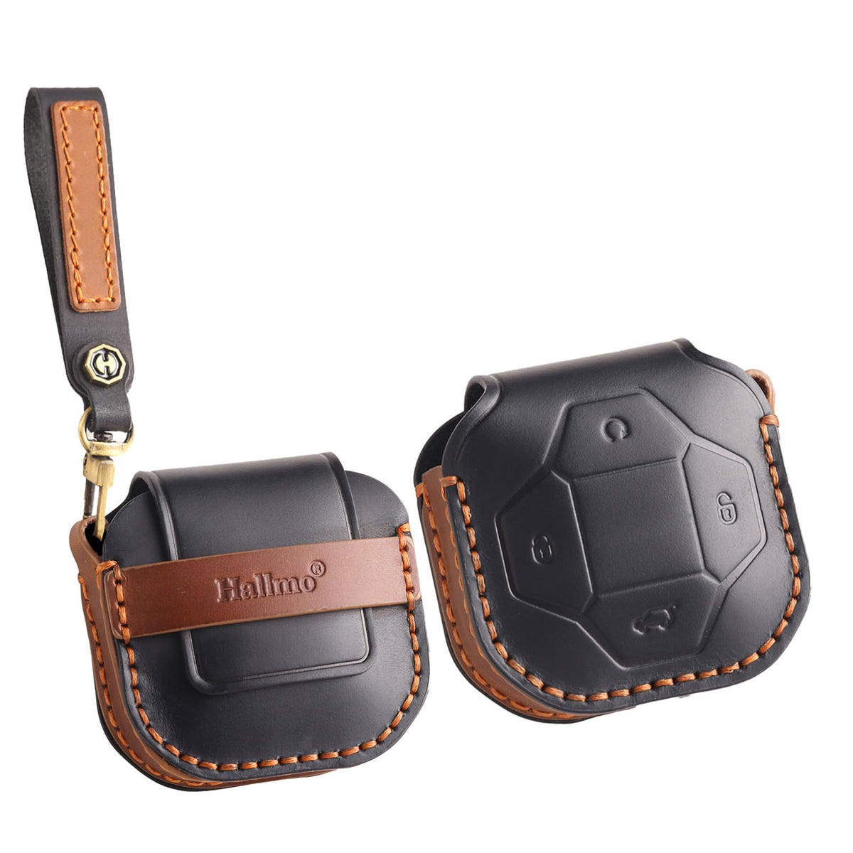 ontto Car key cover fit for Chery Jetour T2 Traveler 2023 2024 handmade Leather key case holder keyring key chain Smart Shell protector Accessories 4 buttons Black