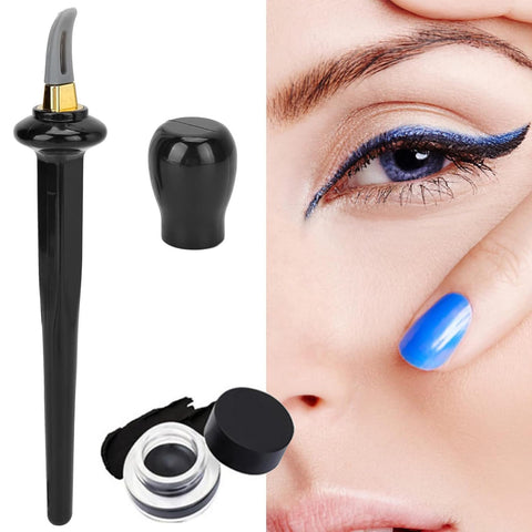 Flawless Eyeliner Tool, Eclipse Echo Eyeshadow Tool, Eclipse Echo Eyeliner, Flawless Eyebrow Pencil, Silicone Tool Waterproof Eyeliner Kit, Simple Non-slip Eyeliner (Black)