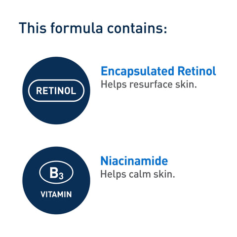 CeraVe Resurfacing RETINOL Serum For Face with niacinamide. Helps even skin tone, skin smoothness, post-acne marks & pore minimizer. Gentle, Fragrance-free, non-comedogenic, sensitive skin, 30ML