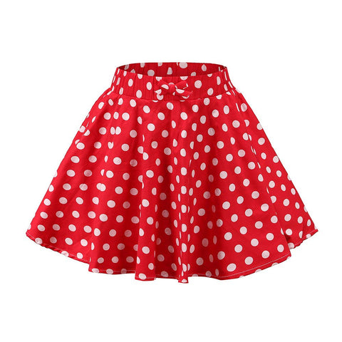 JÂ·E Sterguard Girls Polka Dot Mini Stretch Waist Full Round Skater Skirts for Party or Sport 4-16 Years, 1333-10, 10-11 Years